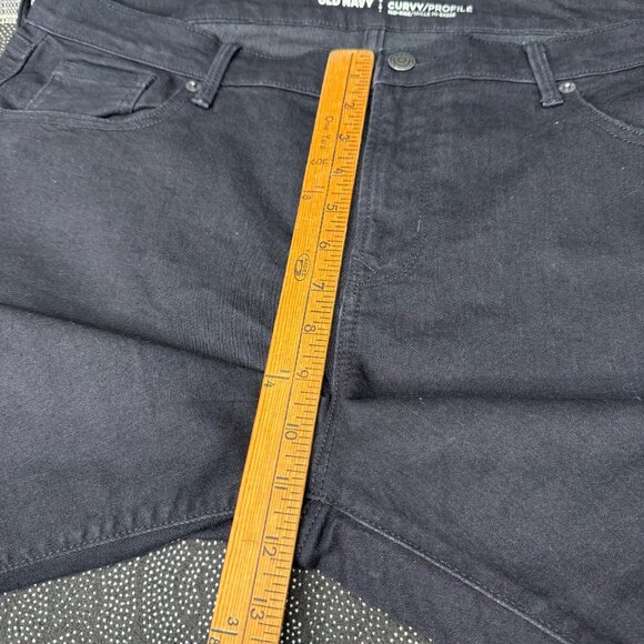 Old Navy Womens Size 16 Short Black Curvy/Profile Mid-Rise Skinny Jeans Denim - Picture 6 of 10